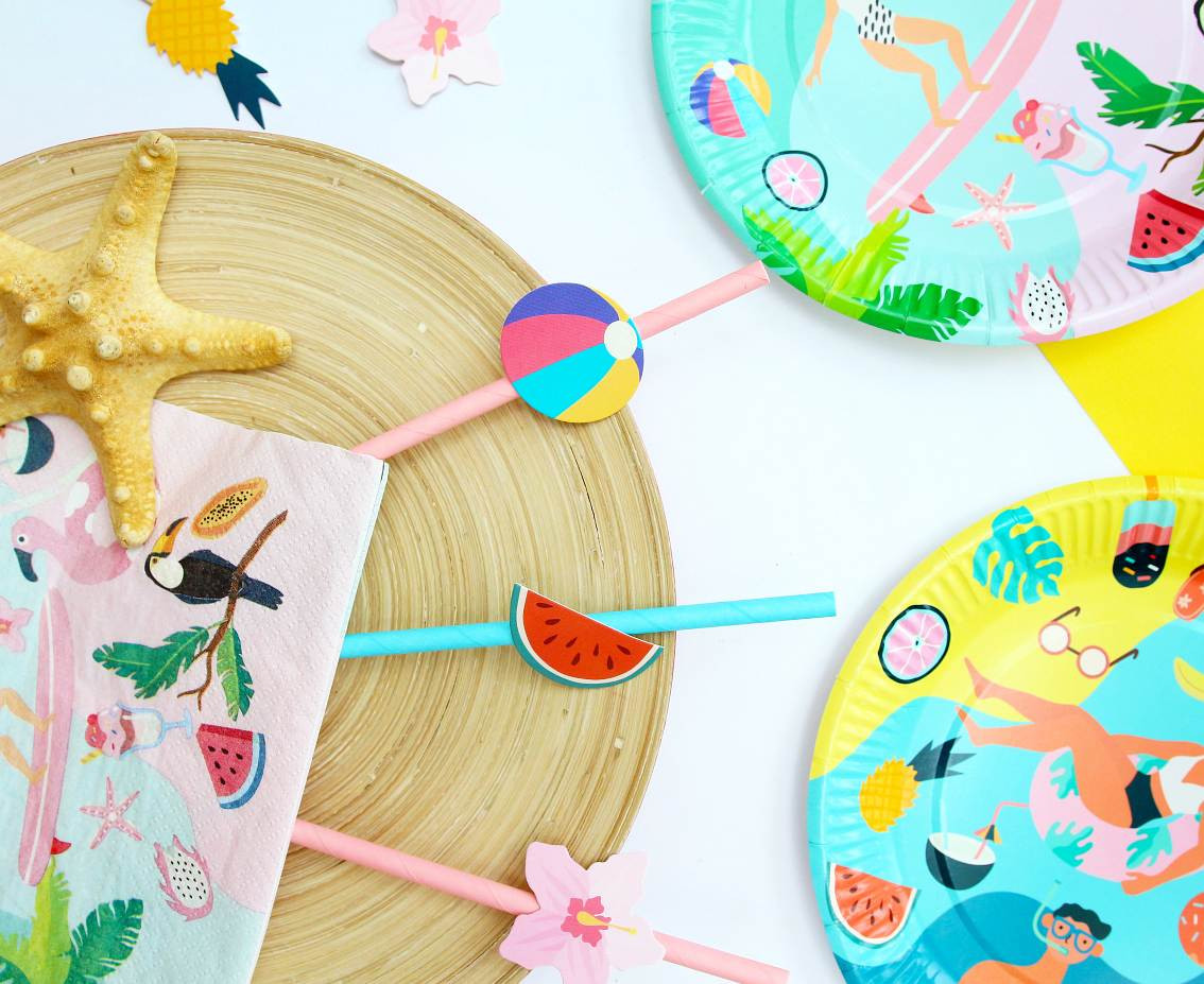 Paper napkins Summer collection - Let''s Party (surfing), 33x33 cm/ 20 pcs. EOL